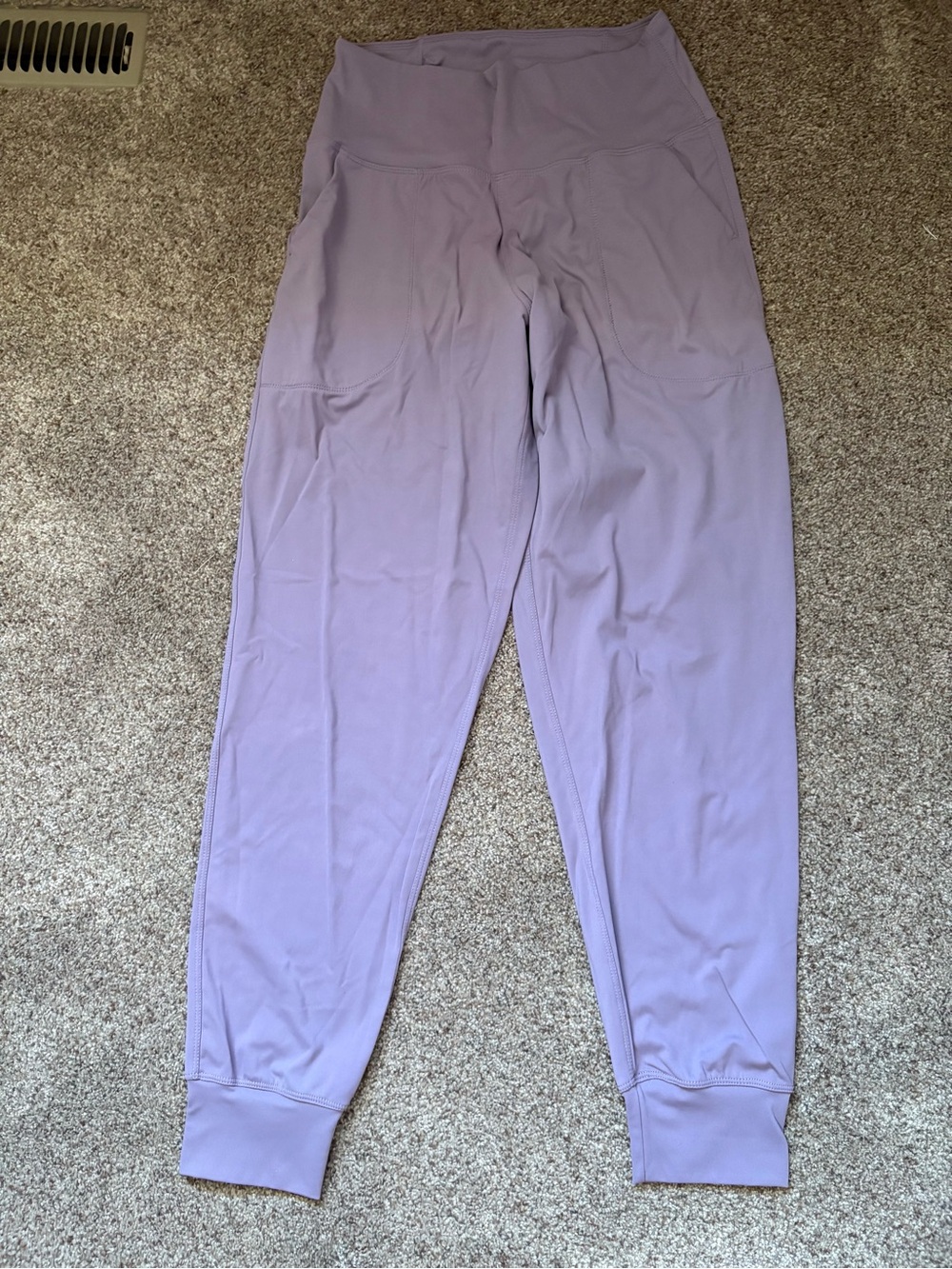 High-Waist Lilac Active Jogger Pants